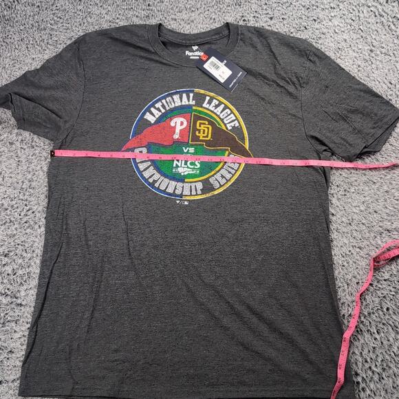 San Diego Padres Philadelphia Phillies Shirt Adult Extra Large Gray MLB NLCS Tee - Picture 4 of 7
